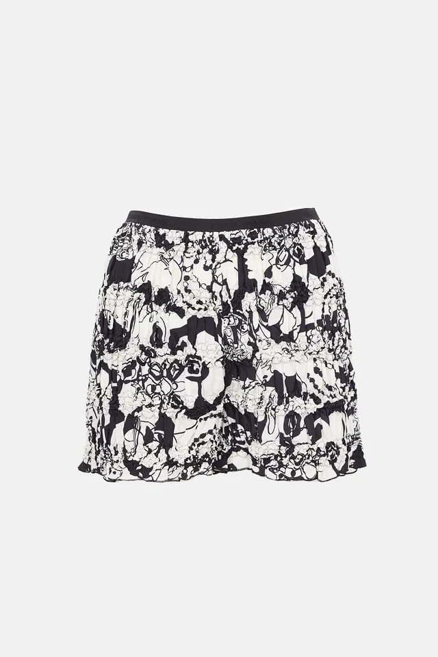 Chanel Cruise 2022 Silk Smocked Shorts in Silk from VSP Consignment