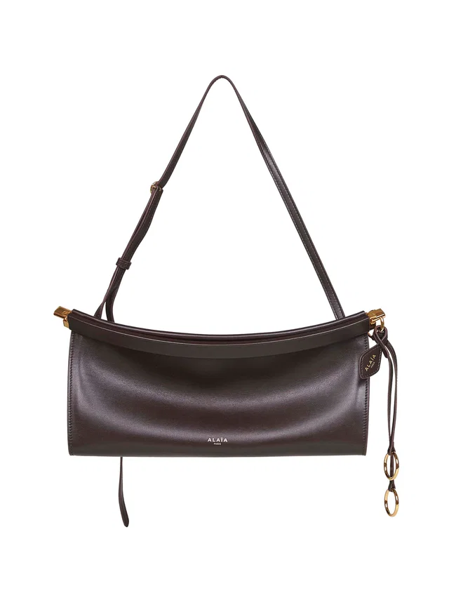 Alaïa Shoulder Bag — Brown Calf Leather in Brown Calfskin from HEWI