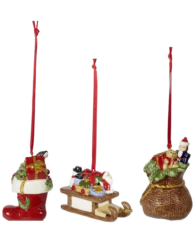Villeroy & Boch Christmas Nostalgic 3PC Ornament Set, image 1 of 1 from Rue La La