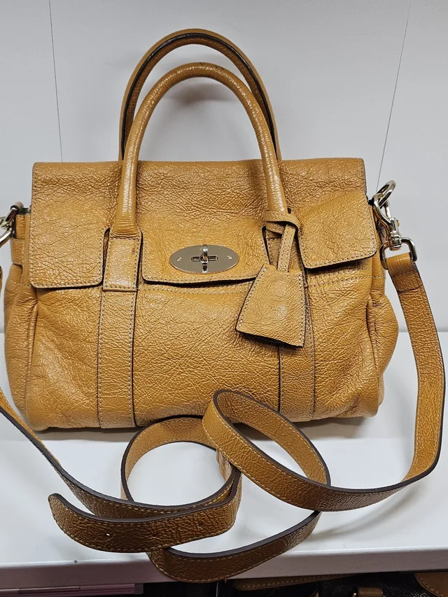 Mulberry Tan Leather Satchel With Turn-Lock in neutral|brown Leather from Poshmark