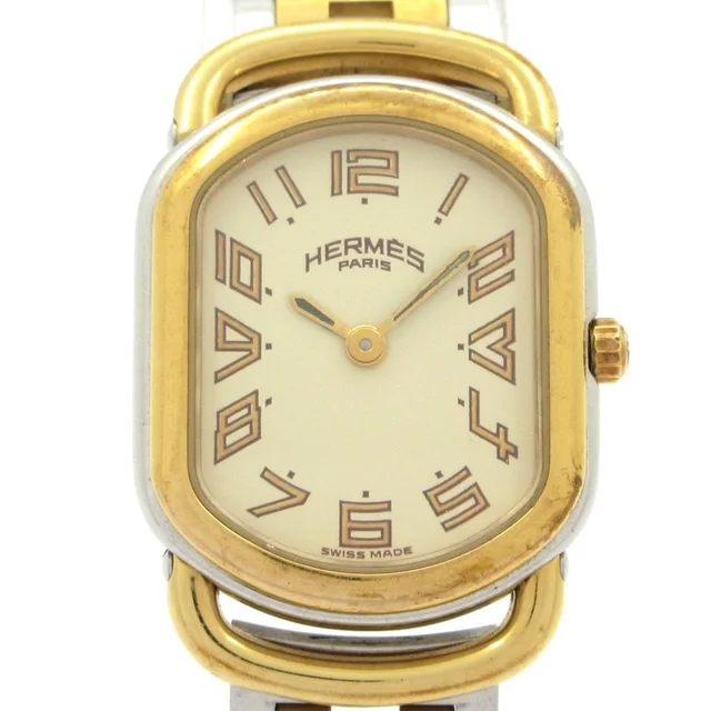 Hermès Watch Rallye Beige in Beige from The Reluxe