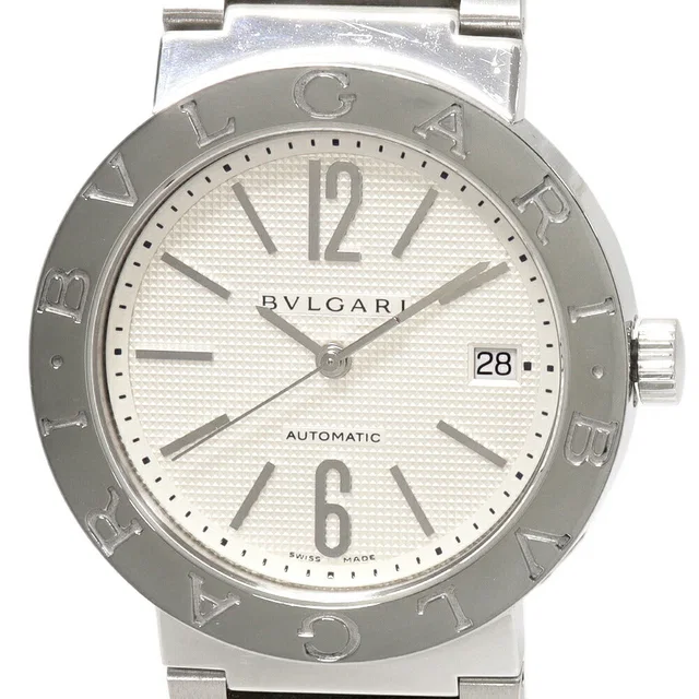 White Dial Bvlgari Automatic Watch BB38SSAUTO in White from LuxUness