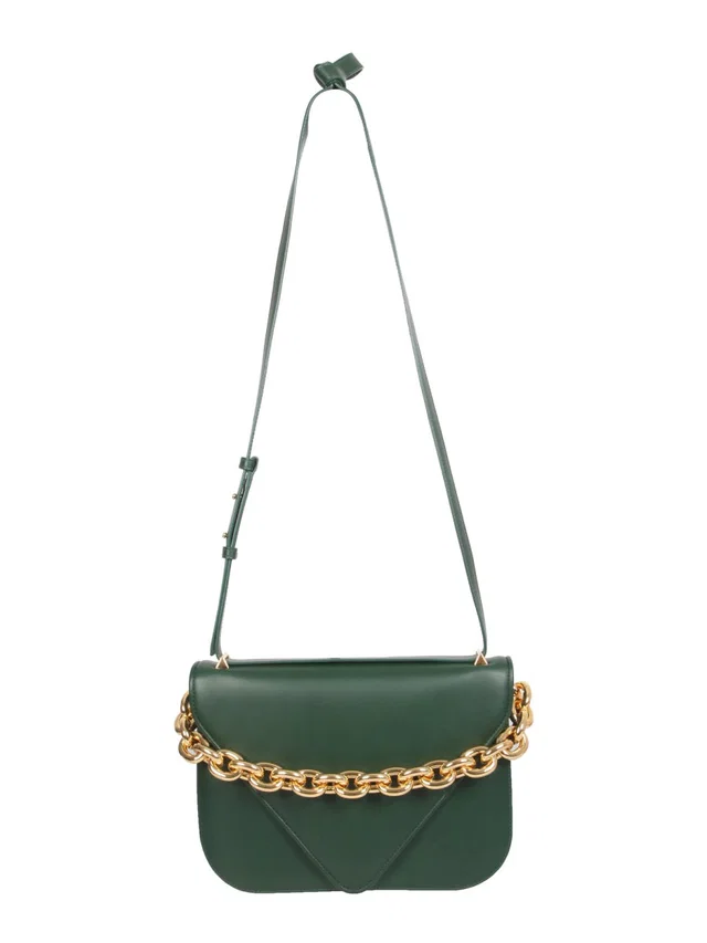 Bottega Veneta Mount Shoulder Bag — Green Leather in Green Leather from HEWI