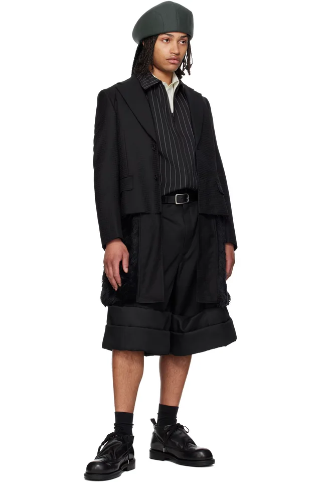Comme des Garçons Homme Plus Black KIDS LOVE GAITE Edition Leather Derbys, photo 5 of 5 from SSENSE