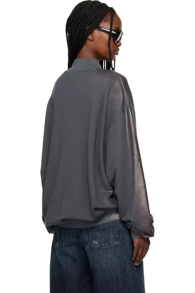 Diesel Gray F-Alexan-S1 Sweatshirt, photo 3 of 4 from SSENSE