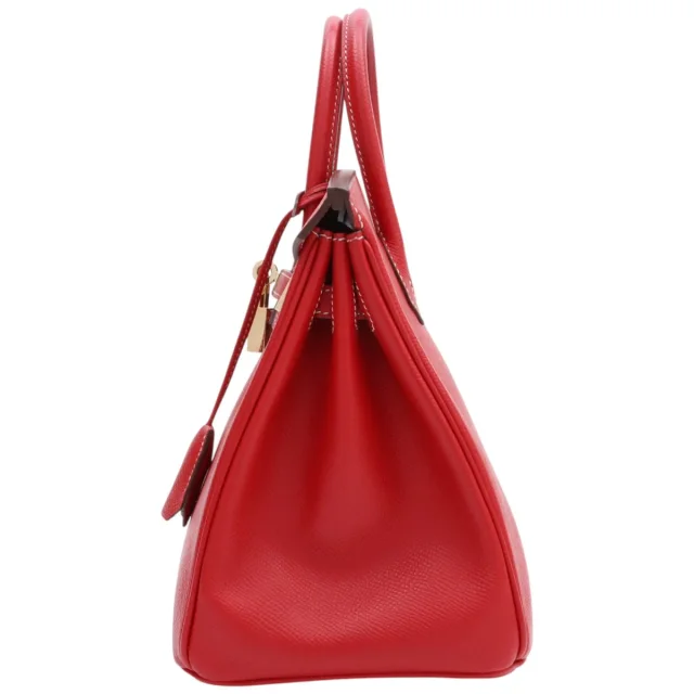Hermès 2012年製 キャンディバーキン25 ルージュガランス/ブルータラサ from VINTAGE QOO TOKYO, photo 3 of 9