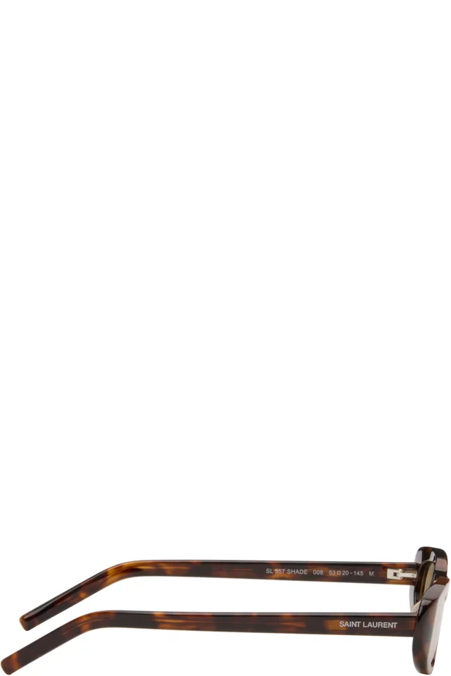 Saint Laurent Brown SL 557 Shade Sunglasses, photo 2 of 2 from SSENSE
