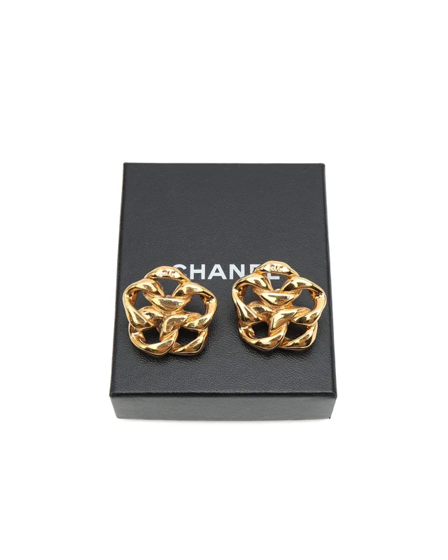 Chanel Coco Mark Clip-on Earrings from A Retro Tale, photo 2 of 4