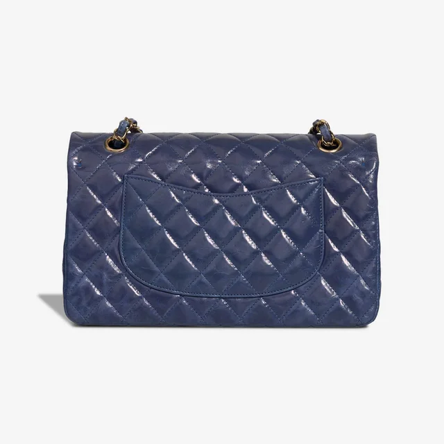 Chanel Timeless Camellia Medium Crinkled Calf Blue in Blue Calfskin from SACLÀB, photo 5 of 10