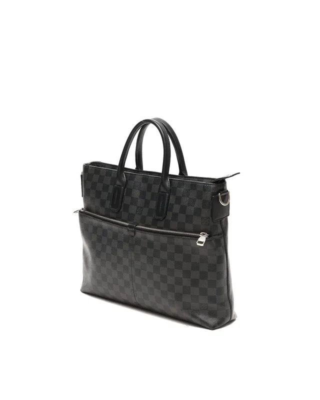 Louis Vuitton Damier Graphite 7 Days A Week Business Bag in Grey Canvas from A Retro Tale, photo 2 of 12