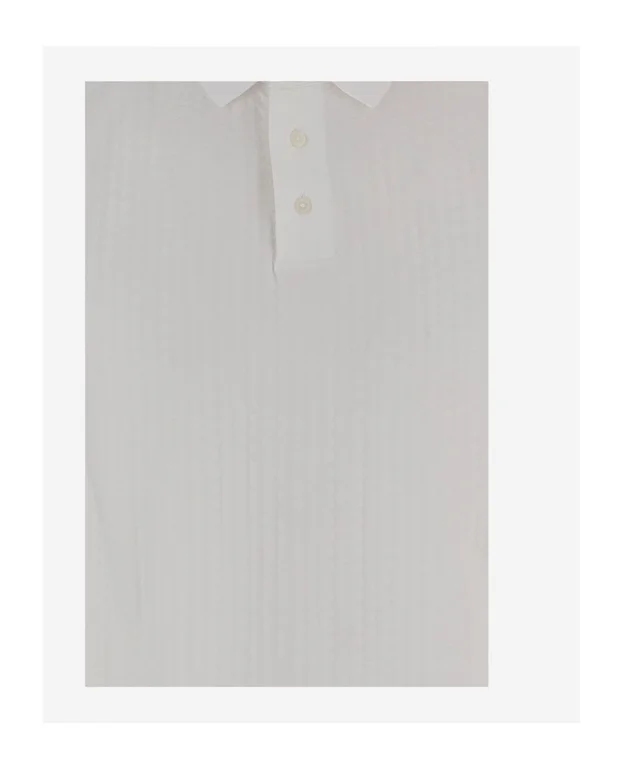 Emporio Armani US Exclusive jacquard jersey polo shirt, photo 2 of 2 from SENSER
