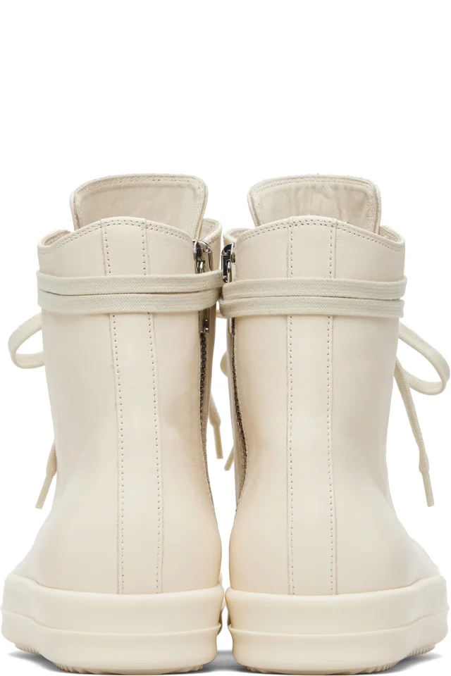 Rick Owens Off-White Temple Sneakers, photo 2 of 5 from SSENSE