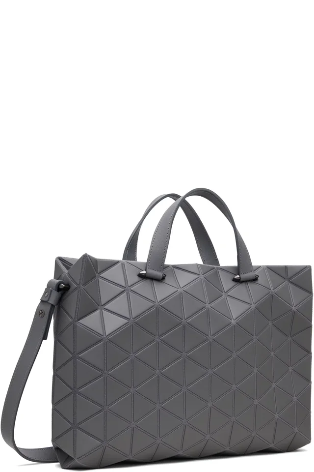 BAO BAO ISSEY MIYAKE Gray Matte Tonneau Bag, photo 3 of 4 from SSENSE