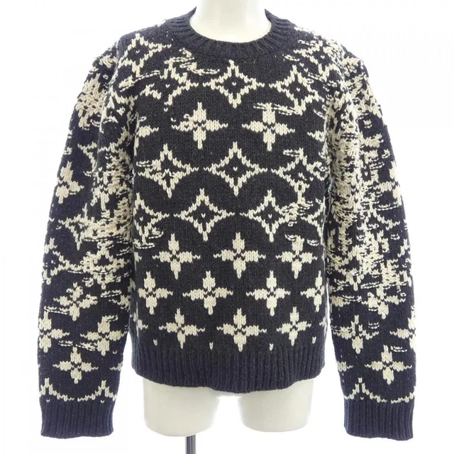 Louis Vuitton Monogram Flower Jacquard Hjn 85 Wtpa Knit from The Reluxe