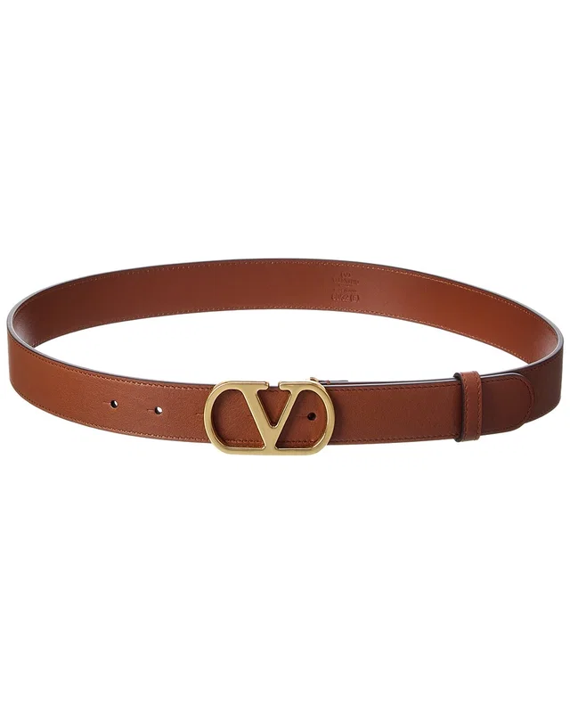 Valentino VLogo Signature Mini Leather Belt, image 1 of 1 from Gilt