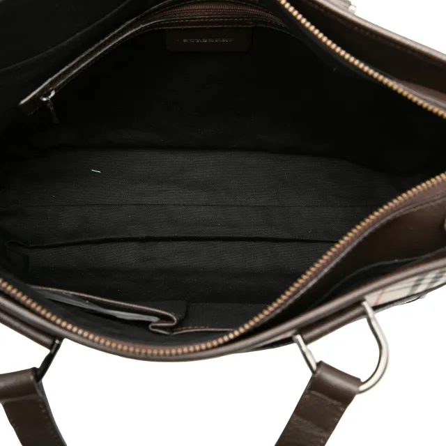 Beige Burberry House Check Canvas Tote in Beige Canvas from Designer Revival, photo 4 of 6