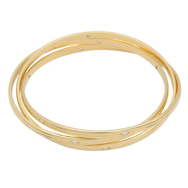 Cartier Constellation Au750 Diamond Bracelet Size 19.5 from LuxUness