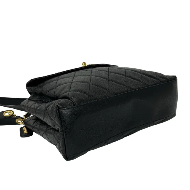 Chanel Matelasse Caviar 2way Shoulder Tote in Black Caviar leather from LuxUness, photo 7 of 10