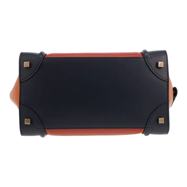 Celine Luggage handbag in orange, red and blue leather in Red Leather from Collector Square, photo 3 of 4