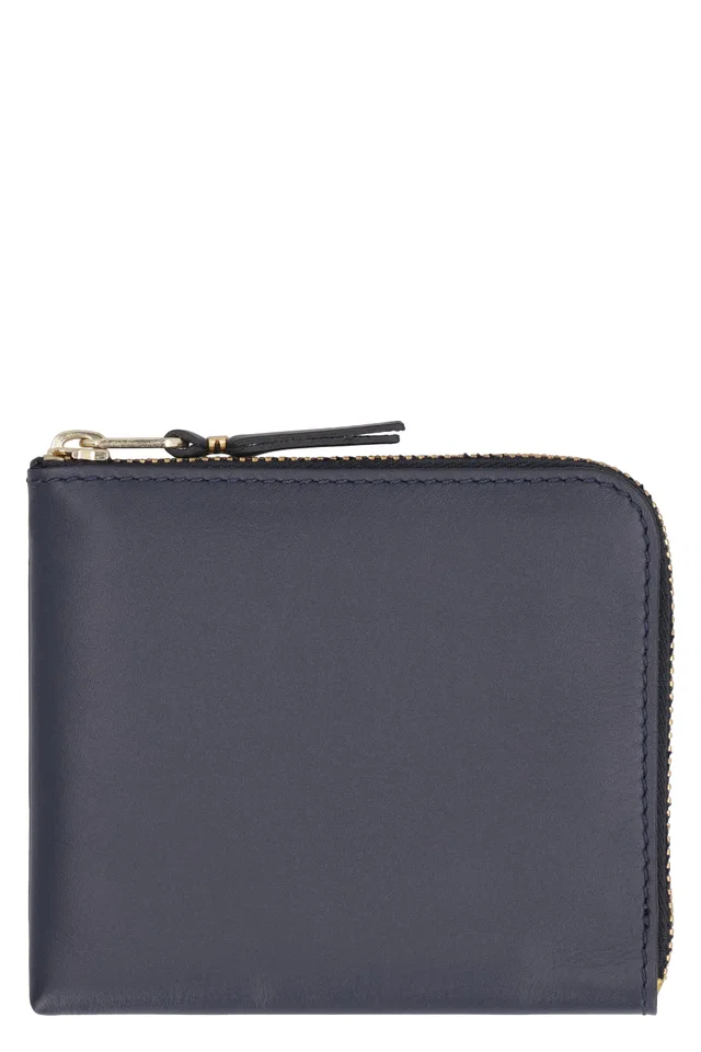 Comme des Garçons Zippered Cowhide — Blue Cow Hide in Blue Leather from HEWI