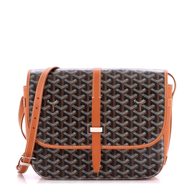 Goyard Mm Belvedere Ii Messenger Bag Coated Canvas in brown|red Coated canvas from Poshmark, photo 1 of 1