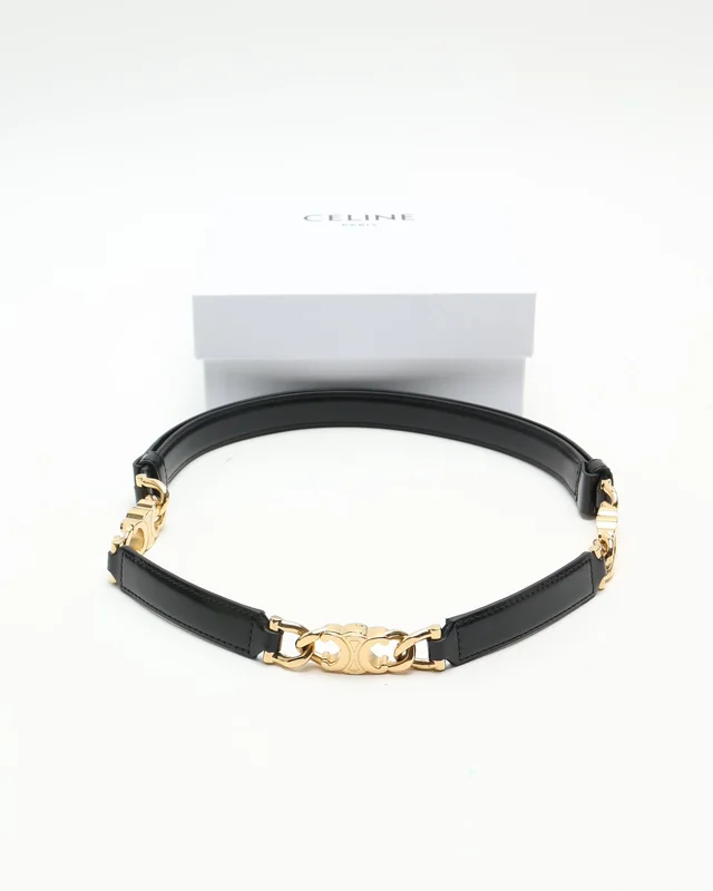 Celine Adjustable Triomphe Belt in Leather from A Retro Tale, photo 2 of 2