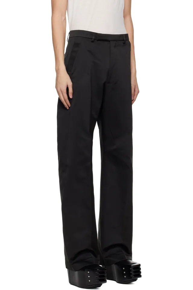Rick Owens Black Temple Tailored Geth Trousers, photo 2 of 4 from SSENSE
