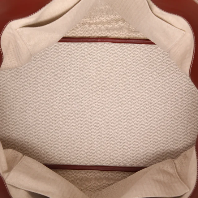 Hermès Bolide Relax travel bag in Red Calfskin from Collector Square, photo 5 of 5