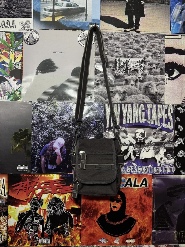 Diesel Vintage 00S Bag Messenger in Grey in gray from Grailed