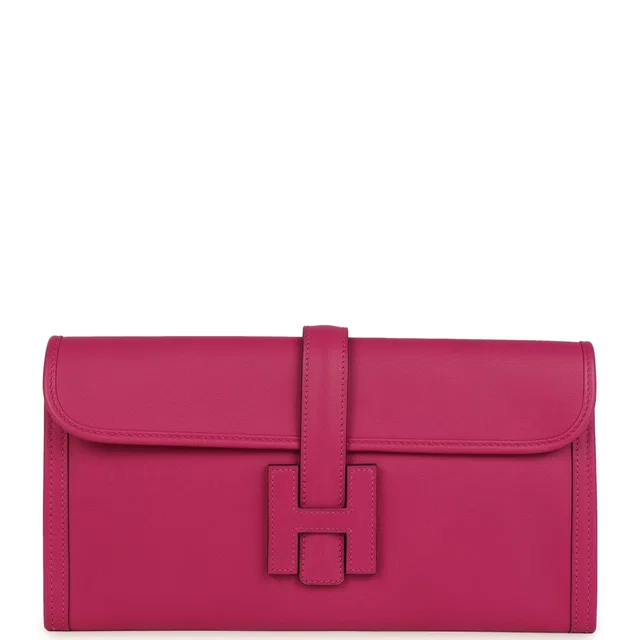 Hermès Jige Elan 29 Rose Pourpre Swift in Pink Swift leather from Madison Avenue Couture