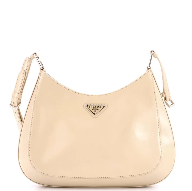 Prada Cleo Shoulder Bag Spazzolato Leather Large in Leather from Rebag