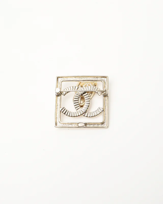 Chanel Coco Mark Rhinestone Brooch from A Retro Tale, photo 2 of 4