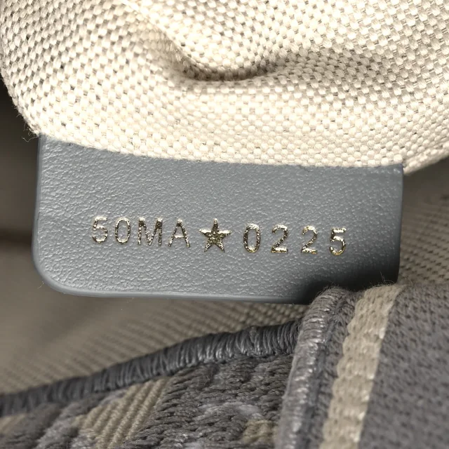 Dior Oblique Chambray Calfskin Medium Book Tote in Grey Calfskin from FASHIONPHILE, photo 7 of 12