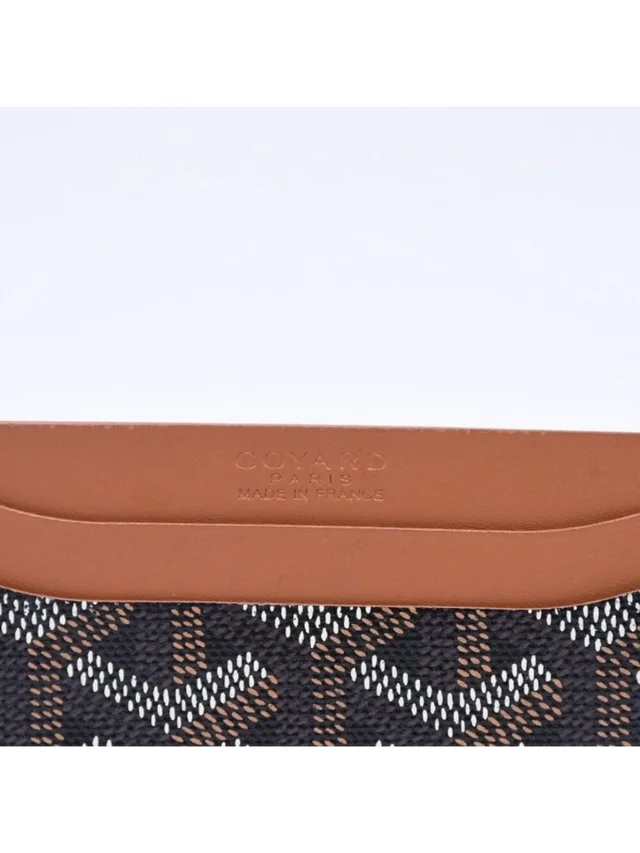 Goyard Saint Sulpice Card Case Black Brown in black|brown|red Calfskin from Poshmark, photo 11 of 12