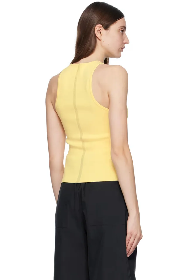 Paris Georgia Yellow Mia Tank Top, photo 3 of 4 from SSENSE