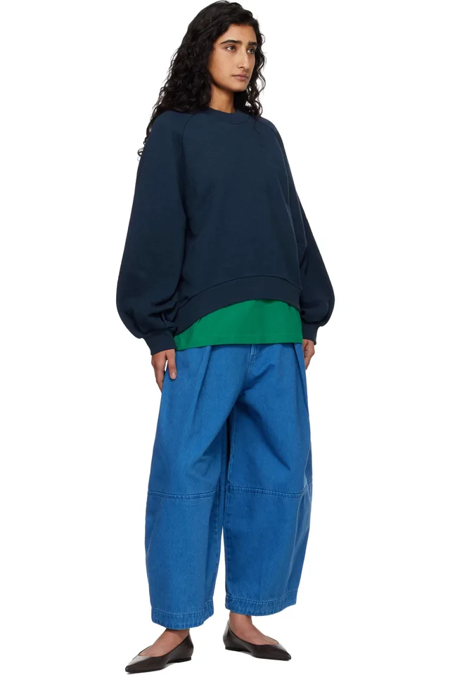 YMC Navy Bellow Sweatshirt, photo 4 of 4 from SSENSE