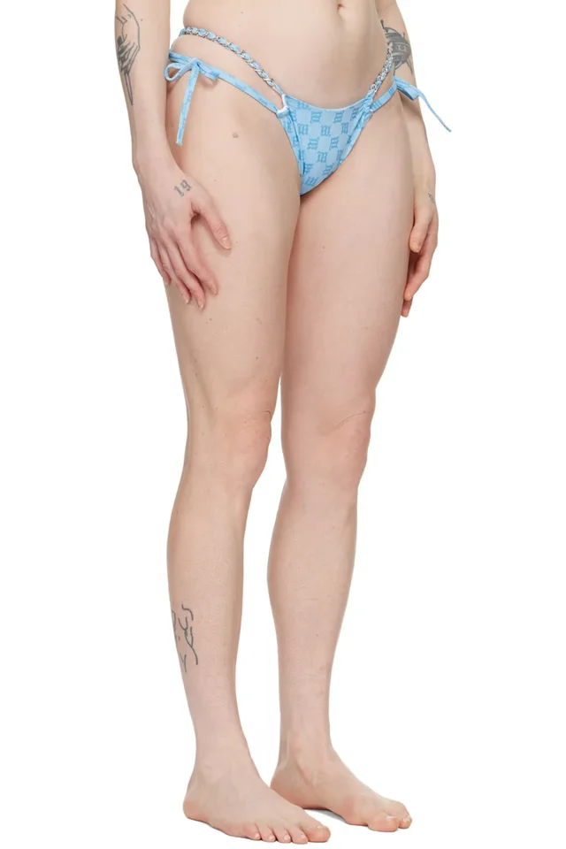 MISBHV SSENSE Exclusive Blue Monogram Bikini Bottom, photo 2 of 4 from SSENSE