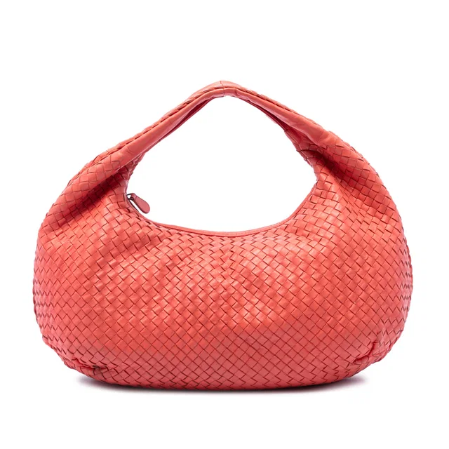 Orange Bottega Veneta Large Nappa Intrecciato Belly Hobo in Orange Nappa leather from Designer Revival, photo 1 of 1