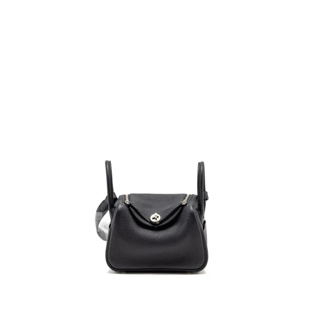 Hermès Mini Lindy Clemence Caban SHW Stamp U in Clemence leather from EMIER
