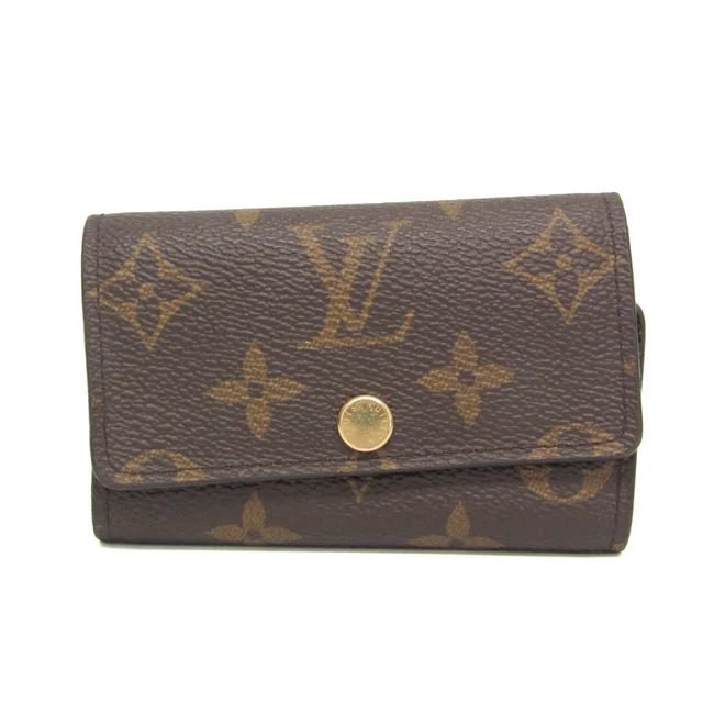 Louis Vuitton 6 Key Holder M60701 Women's Monogram Key Case Brown,Fuchsia in Brown/Fuchsia Monogram from Elady