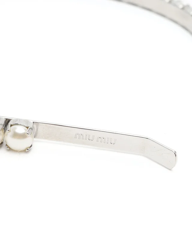 Miu Miu Pearl & Rhinestone Headband from A Retro Tale, photo 4 of 4