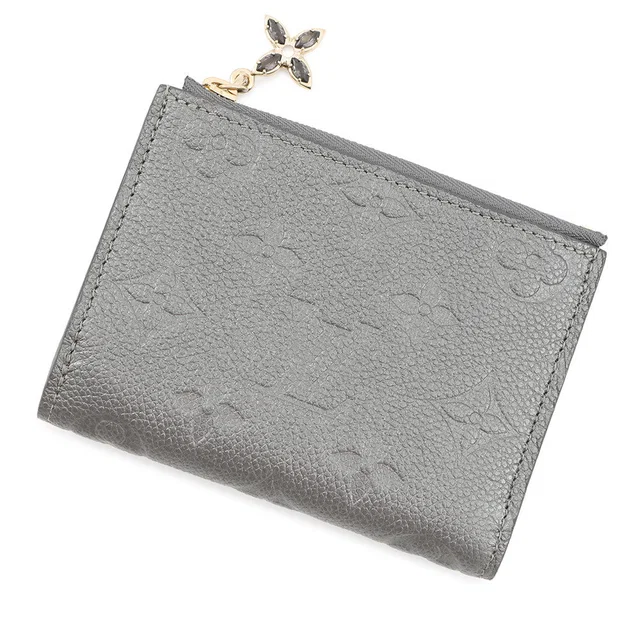Louis Vuitton Portefeuille Lisa MetalicSilverM12536 Monogram Empreinte Leather in Leather from GALLERY RARE