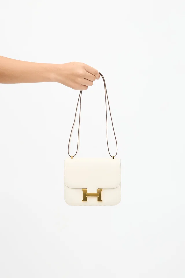 Hermès 2022 Nata Chevre Mysore Constance III Mini Bag in Goatskin from VSP Consignment