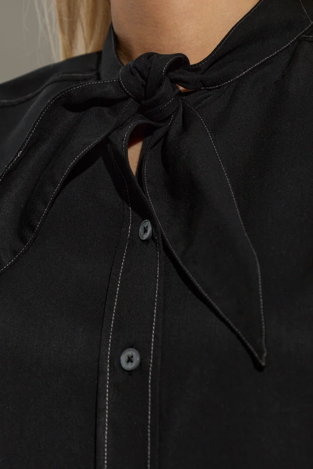 Paul Smith Tie-Neck Oversized Shirt, photo 5 of 5 from SENSER