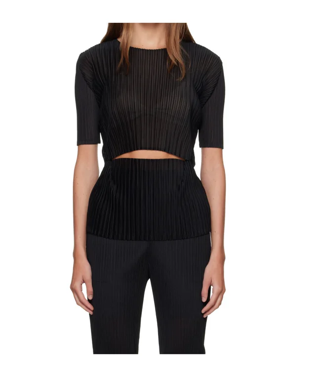 Issey Miyake Sheer Slit Pleats Top, photo 4 of 7 from SENSER