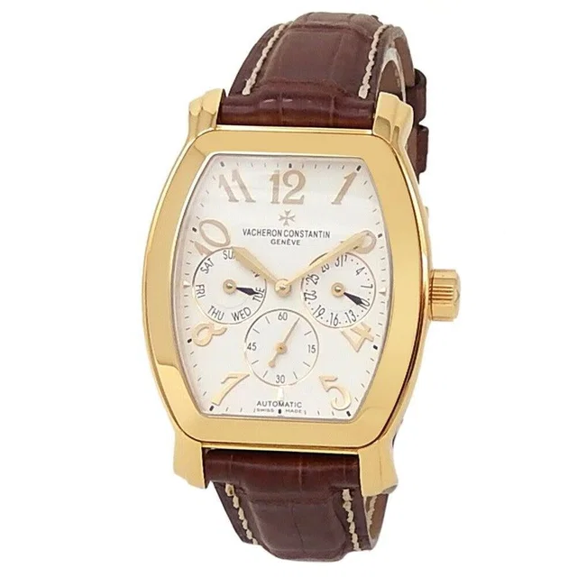Vacheron Constantin Royal Eagle Automatic White Dial Mens Watch 42008/000J-9061 in yellow|brown|white|gold|red Leather from Jomashop.com