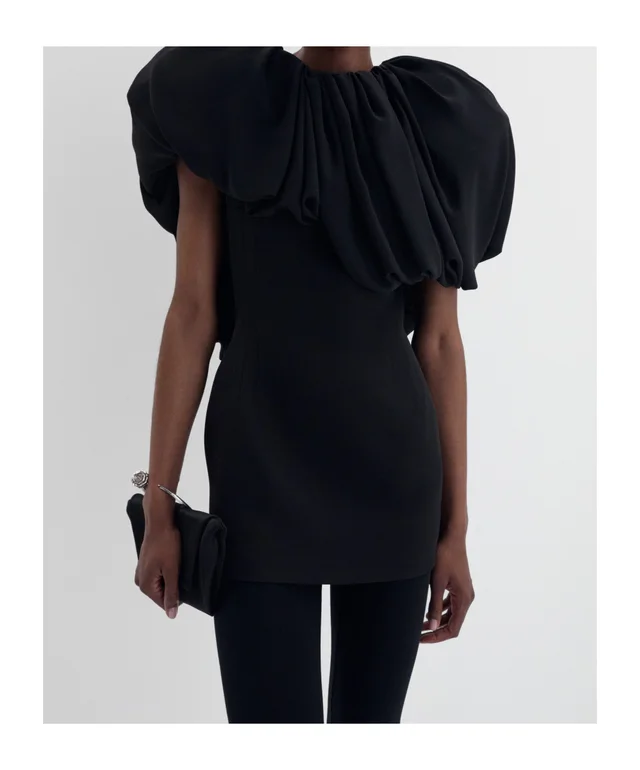 Magda Butrym Magda Burtym Puff Collar Mini Dress from SENSER, photo 1 of 1