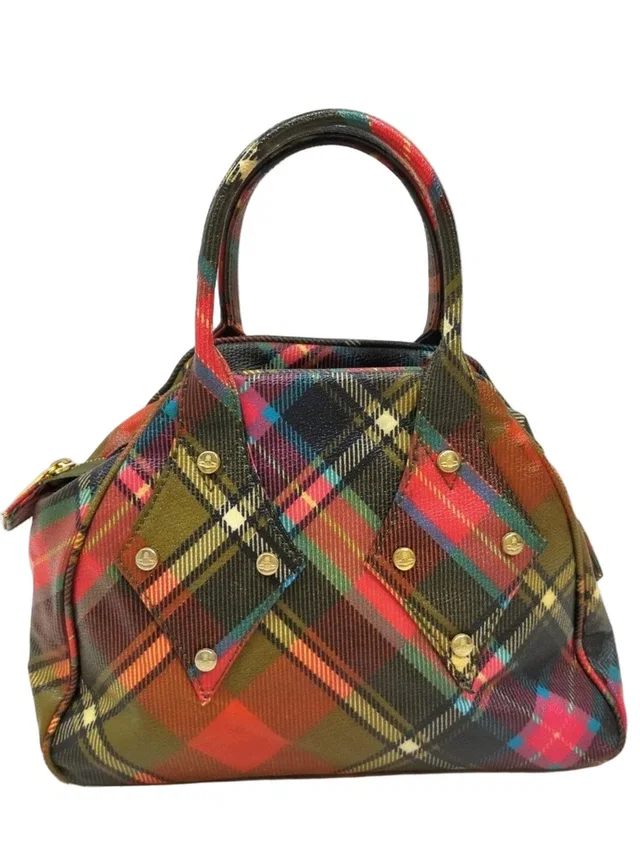 Vivienne Westwood Multicolor Plaid Satchel - Red, Green, Blue & Gold Accents in green|red from Poshmark, photo 1 of 1