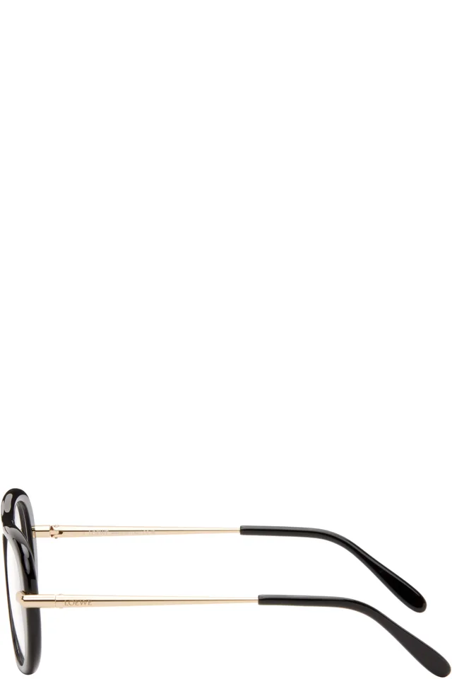 LOEWE Black Slim Glasses, photo 3 of 4 from SSENSE