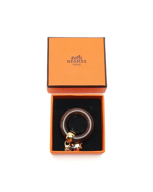Hermès Star Comet Wood Scarf Ring from A Retro Tale, photo 2 of 3